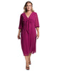 Marcia Puff Sleeve Midi Dress - thumbnail