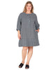 Josephine Pleated Hem Mini Dress - thumbnail
