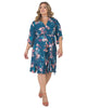 Delilah Kimono Sleeve Ruffle Wrap Dress - thumbnail