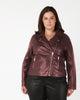Landry Faux Leather Moto Jacket - thumbnail