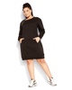 Rippled Shoulder Dress - thumbnail
