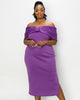 Zariah Ribbon Detail Midi Dress - thumbnail