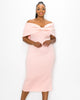 Zariah Ribbon Detail Midi Dress - thumbnail