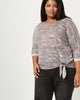 Caty Side Tie Dolman Sleeve Top - thumbnail