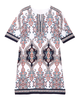 Karis Split-Neck Shift Dress - thumbnail