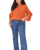 Aubrey Ruffle Sleeve Blouse - thumbnail