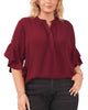 Aubrey Ruffle Sleeve Blouse - thumbnail