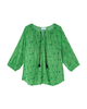 Ondine 3/4 Sleeve Peasant Blouse with Tassels - thumbnail