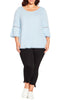 Mia Split Sleeve Crochet Top - thumbnail