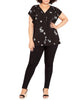 Gianna Mixed Media Ruffle Top - thumbnail