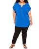 Lucy Pleated Button Top - thumbnail