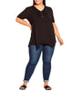 Savannah Sharkbite Hem Top - thumbnail