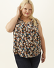 Brielle Tie-Neck Printed Sleeveless Popover Top - thumbnail
