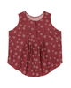 Honora Sleeveless Printed Blouse with Pleats - thumbnail