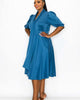 Casey Scuba Flare Dress - thumbnail