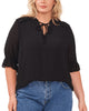 Kayla Clip Dot Chiffon Blouse - thumbnail