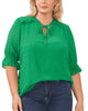 Kayla Clip Dot Chiffon Blouse - thumbnail