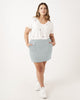Joan Stretch Cotton Pencil Skort - thumbnail