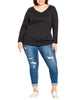 Alaia V-Neck Top - thumbnail