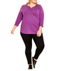 Cecilia Notch Neck Tee - thumbnail