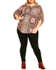 Daisy Pleated Zip Top - thumbnail