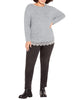 Iva Soft Touch Lace Hem Top - thumbnail