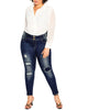 Amy Patched Apple Skinny Jeans - thumbnail
