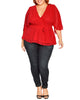 Alana Elegant Wrap Top - thumbnail