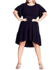 Alyssa Belted Swish Dress - thumbnail