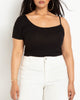 Nova Crop One Sleeve Top - thumbnail