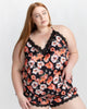 Floral Satin with Lace Cami and Short Set - thumbnail