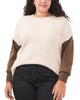 Layla Colorblock Sleeve Sweater - thumbnail