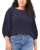 Luna Puff Sleeve Knit Top - thumbnail