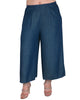 Tayla Wide Leg Crop Palazzo Pants - thumbnail