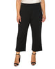 Ellie High Waist Crepe Crop Pants - thumbnail