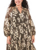 Athena Puff Sleeve Dress - thumbnail