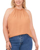 Niixi Ruched Halter Neck Top - thumbnail