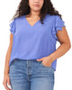 Nora Flutter Sleeve Blouse - thumbnail