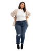Carrie Frayed Hem Girlfriend Jean - thumbnail