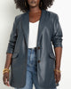 Tammy Statement Faux Leather Blazer - thumbnail