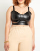Camila Faux Leather Cutout Tank - thumbnail