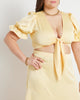 Kelsey Satin Cropped Blouse - thumbnail