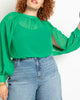 Georgie Open Tie Sleeve Blouse - thumbnail