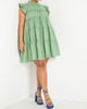 Kate Ruffle Neck Tiered Dress - thumbnail