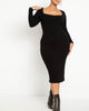 Mila Sweater Knit Midi Dress - thumbnail