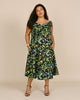 Printed Cotton Poplin Off-the-Shoulder Day Dress - thumbnail