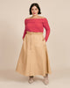Canvas Leather Skirt - thumbnail