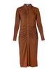 Button Front Collared Midi Dress - thumbnail