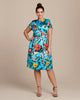 Mikado Pique Floral Cocktail Dress - thumbnail