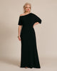 Black Off Shoulder Gown - thumbnail